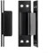 Fauhapyway Cerniera a croce invisibile in acciaio inox per porte con telaio in alluminio e legno (nero)