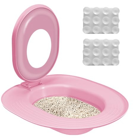 Kit di addestramento WC Cat - Trainer in vaso, allenatore riutilizzabile | di igiene per i gatti utilizzare il WC, la sostituzione della liti