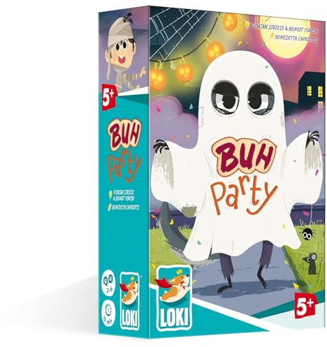 IELLO Buh Party, barnlek, spännande minnesspel, Vem gömmer sig bakom dräkterna?, för 2-6 spelare från 5 år