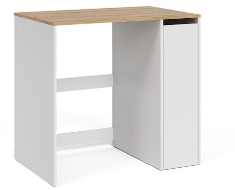 Vicco Washing machine cabinet Viktor, White/Artisan oak, 93.6 x 88.2 cm | 1 pull-out door · For 60 cm washing machines · Practical wash area design · Space for detergent · Organised storage
