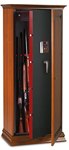 Armoire forte pour fusils à combinaison électronique en acier monobloc pour 10 fusils