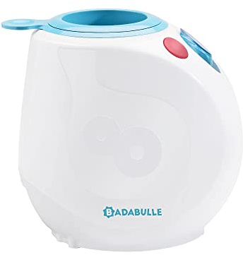 Badabulle Chauffe Biberon Easy(+) Pour Biberons & Petits Pots, Chauffe Rapide à la Vapeur, Utilisation Maison, Universel avec Anneau d'Adaptation, Arrêt Automatique
