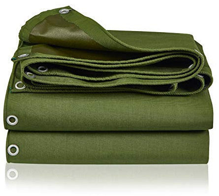 Tarp Canvas,Heavy Duty Waterproof for Outdoors, Truck, Water Resistant, UV Resistant Tarpaulin Cover for Car Boat Camping Firewood Woodpile(6.6 x 4.9 Feet)