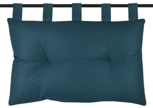 Stof Kopfteil – Größe 70 x 45 x 10 cm – 100% Baumwolle – Smaragd – Modell Oxford – Baumwollsatin elegant und weich im Schlafzimmer