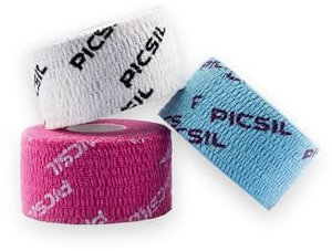 PiICSIL Tape, Cinta Adhesiva Deportiva Elástica, Vendaje Para Proteger Los Dedos, Venda Para Crosstraining, Gym, Halterofilia, Calistenia, Resistente Al Sudor Y Agua, Pack de 3 unidades