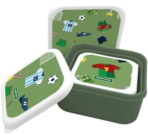 NERTHUS FIH 1329 Fiambreras Apilables para Niños, Set de 3 Contenedores Infantiles sin BPA