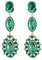 TOFBS Ohrringe für Damen Funkelnde Wassertropfen Zirkonia Art Vintage Stil Lange Ohrhänger Party und Abschlussball Accessoire Hochzeiten Geschenke（DunkelgrüN）