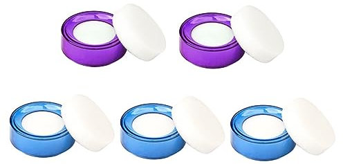 NUOBESTY 5st Geld Zählende Wasserbox Chip Produkt Korb Schalter Tagger Unterlage Spender Schwamm Zusammenklappbar Fingerspitzenbefeuchter Für Papier Zubehör Für Bankgeld Bankbedarf Plastik