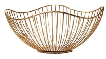 YCHUCH Élégant Fruit Basket Metal Wire Rangement Bol Élégant Plat Service Snacks Modernes Décoration Home Decoration Accessoires