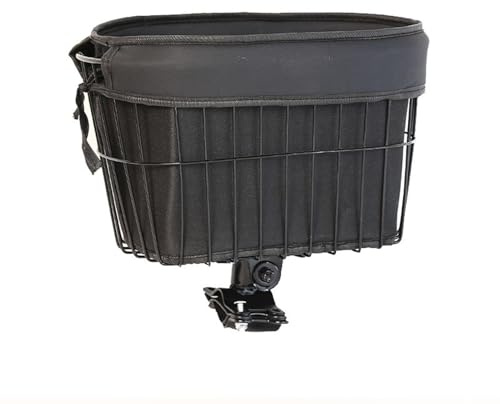 Cesta Universal para Transportar Mascotas En Bicicleta: Cesta para Perros Y Gatos, Portabebés para Perros Pequeños Y Medianos, Asiento Acolchado con Amortiguación, Hebillas Reforzadas