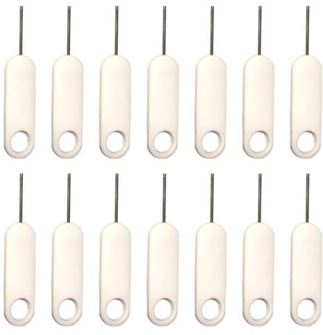VALICLUD Estrattore Sim 20 Pezzi in Metallo Pin Rimozione Schede Sim Smartphone Compatibile Tutti i Modelli Accessorio Pratico per Uso Quotidiano