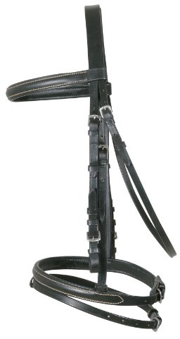 PFIFF 004183-60-Full Bridon Noir Demi-sang/pur-sang Noir Pony