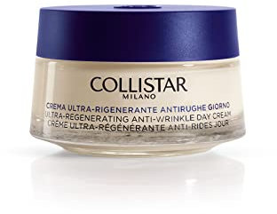 Collistar Crema Ultra-rigenerante Anti-rughe Giorno, Crema Concentrata per Viso e Collo con Azione Rigenerante Anti-Rughe e Illuminante, per Pelli Mature, 50 ml