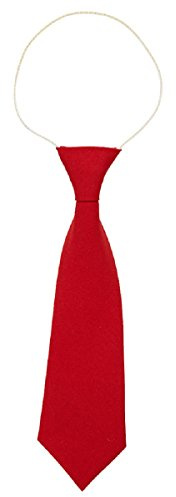 Red Elasticated School Tie suitable for Infant/Junior school.