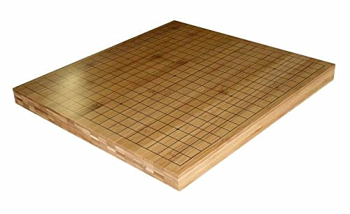 3/4 Reversible Solid Bamboo 19X19 Go Game and 13x13 Quick Game Board
