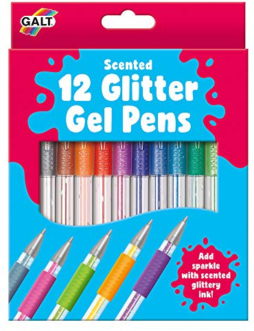 Galt Toys, 12 Glitter Gel Pens, Glitter Pen Set, Ages 6 Years Plus