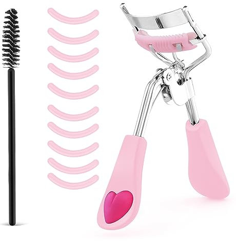 Sibba Set di 3 bigodini per ciglia senza pizzicare o tirare bigodino a lunga durata adatto a tutte le forme degli occhi strumento professionale cuscinetti ricarica in silicone spazzola donne ragazze