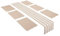 Encasa Homes Esszimmer-Set (6 Tischsets + 1 Tischläufer) | Franca Beige | Fein gerippte Baumwolle | Moderne Farben und Designs, Verwendung zu Hause, in Cafés, Restaurants – maschinenwaschbar