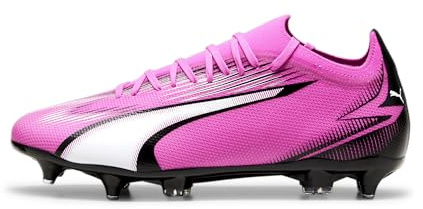 Puma Men Ultra Match Mxsg Soccer Shoes, Poison Pink-Puma White-Puma Black, 46 EU