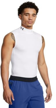Under Armour HeatGeat Armour Débardeur de Compression sans Manches pour Homme, Blanc / / Noir, XS