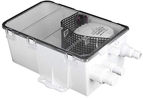 Aramox Bomba de Ducha Marina, de Bomba de Sumidero de Ducha Barco RV Bilge 12V 750GPH Marine Multi Port Drain Box