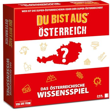 Unique Gaming - Brettspiel - Du bist aus Österreich - Das österreichische Wissensspiel