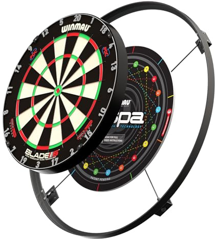 WINMAU Wispa Dartboard System – Professional Sound Reduction System for Darts | Quiet Board Setup | Premium Accessories | Fits All Dartboards and Darts Sets
