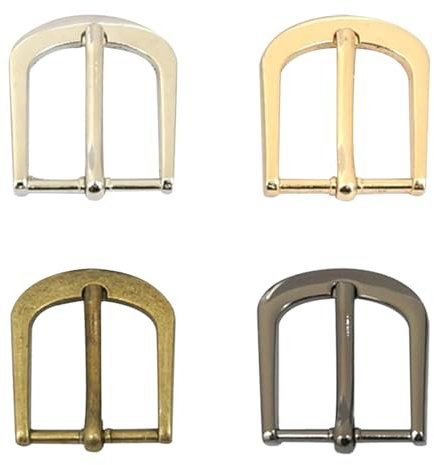 BONGSHAKALAKA 4 Stück Quadratische Gürtelschnalle - 30mm, Zinklegierung, 4 Farben, Klassisch, Edelstahl, Ersatz für Herren