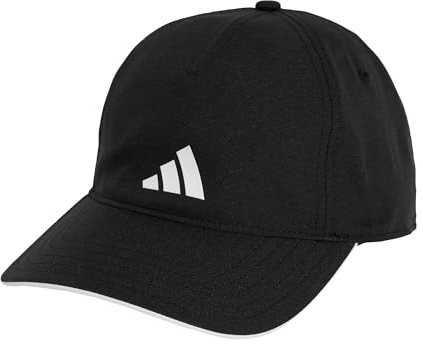 adidas Unisex - Adulto Bball Aeroready Hat, Black/White/White, S-M