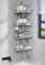 Kegii Shower Caddy - Telescopic Shower Storage Corner Bathroom Caddy, Adjustable No Drilling Shower Shelf With 4 Baskets, Silver
