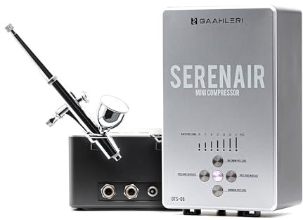 Gaahleri Airbrush-Set, Ambition-Serie GTS-06, Airbrush & Luftkompressor mit Luftsteuerung