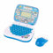 Zweisprachiger Lernlaptop für, Interaktiver Lernlaptop mit Musikfunktion, Nachlesefunktion für (Blue)