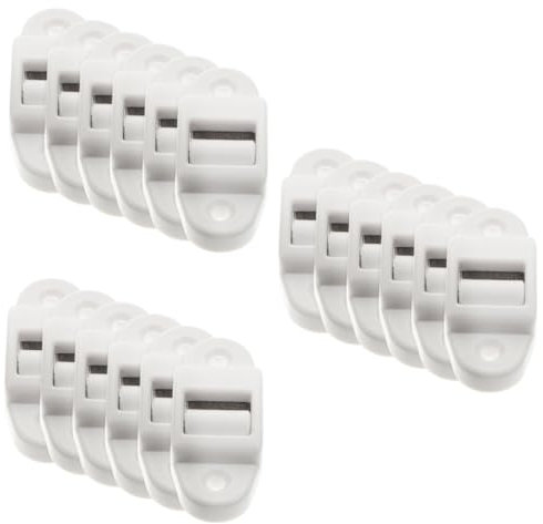 Milisten 3sets Roller Shutter Belt Guide 14mm Plastic Belt Guide Roller Surface-mounted for Shutter Mini Belt Guide Brush to Save Energy 6pcs*3