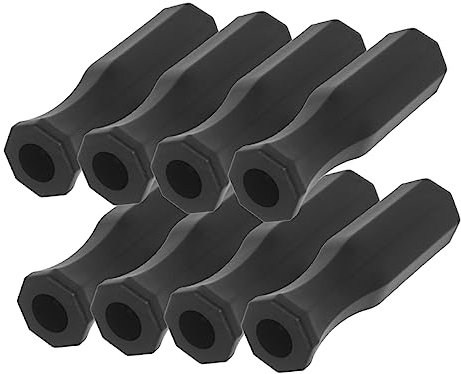 BESPORTBLE 8st Kickergriff Kicker Zubehör Kickertischteile Griffe Für Fußballtische Griffe Für Kickertische Griffe Für Tischfußball Fußballmaschinengriff Fußball-griffteile PVC Black