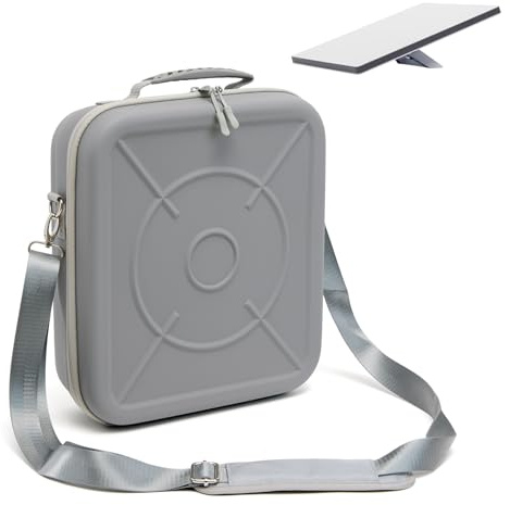 Starlink Mini Case, Shockproof Travel Organizer Carrying Bag for Satellite Dish & Accessories, Starlink Mini Protective Cover with Shoulder Strap, Custom Fit, Perfect for Outdoor, Camping (Grey)
