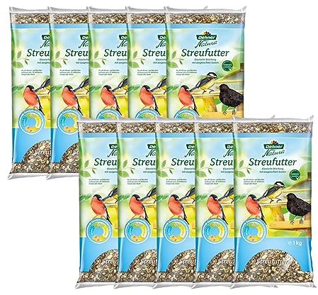 Dehner Natura Wildvogelfutter, Streufutter, 10 x 1 kg (10 kg)