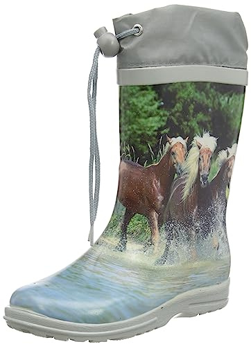 Beck M dchen Pferde Gummistiefel, Mehrfarbig, 27 EU