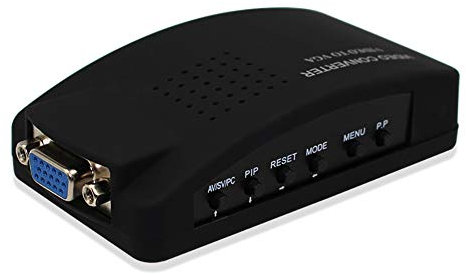 CCTV BNC Kamera Composite S-Video zu VGA Konverter Adapter zu PC VGA LCD Out EU Stecker