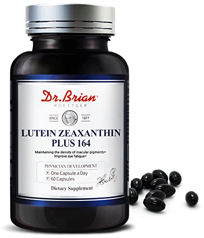 Dr. Brian Lutein and Zeaxanthin Supplements, Eye Vitamins Macular Degeneration Supplements Non-GMO, Gluten Free for Dry Eyes Vision Health, 60 Capsules