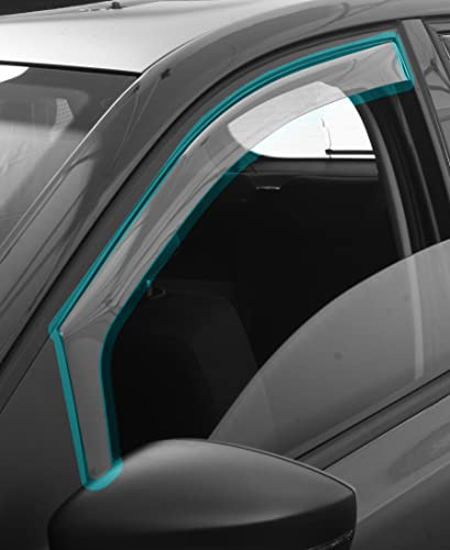 Vordere Windabweiser (1 Set) für die Fahrer und Beifahrerseite-CLK003P0155K passend für OPEL Mokka B/Mokka-e SUV, TYP U, 5-Door, 2020- KLARES Material