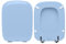 HYDRO HOME - Ideal Standard WC-Sitz wie Original, Ideal Standard WC-Sitz mit geneigten Scharnieren, Toilettendeckel aus beschichtetem Holz (blau gedämpft)