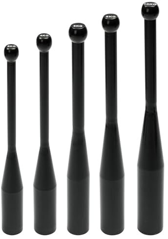 Sport-Thieme Indian Club-Bell | Hochwertige Schwung-Keule für effektives Ganzkörper-Workout | 1 Stück | In 5 verschiedenen Gewichtsvarianten erhältlich: 2 kg, 4 kg, 6 kg, 8 kg o.10 kg | Stahl