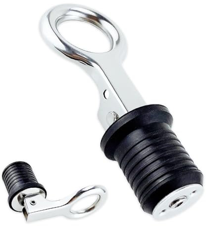 Wzhtuzi lenzstopfen, 316 Edelstahl Griff Marine Verschlussstopfen Lenzstopfen für 25mm 316 Edelstahlgriff Verschlussstopfen