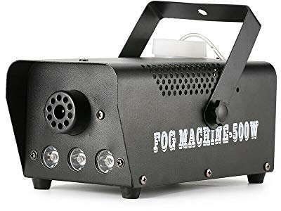 CLEADONG 500W Nebelmaschine, Rauchmaschinen mit 3LED Lichteffekt, mit RGB Gemischte Farbe LED Lichter Effekt mit Funkfernbedienungen für Halloween Party Hochzeit Bühneneffekt