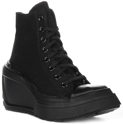 Converse A08094C Damen Chuck 70 De Luxe Keilabsatz Wedges, Schwarz, 39 EU