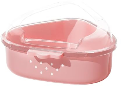 Hamster Sandbadlåda Husdjursbadkar Smådjursbädd Strö Lekplats Ökenråtta | Genomskinligt Tak Stort Hamsterbadrum för Lekplats, Bad, Lekande, Utforskning, Gömställe, Sömn, samt Lämmel och