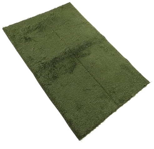 Veemoon Tapis pour Terrarium Reptiles 60x40 Cm en Mousse Végétale Imitation Gazon, Substrat Absorbant et Résistant pour Tortues, Amphibiens et Serpents – Accessoire Litière Naturel