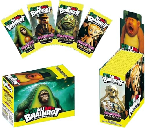 Italian Brainrot Trading Card Game – English Edition – 48 Bustine Sigillate, 7 Carte per Bustina – Carte Collezionabili per Bambini, Ragazzi e Appassionati di TCG