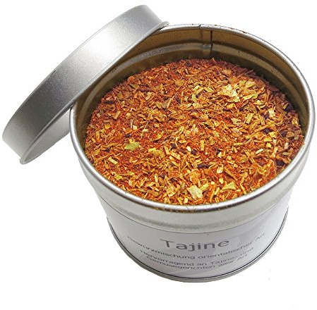 Mezcla de especias Tajine de Marruecos 70g ? Especias originales marroquíes y árabes Mezcla para tajine, cuscús, carne, pollo, pescado, vegetariano, salsa, verduras y platos de arroz, especias sin sal