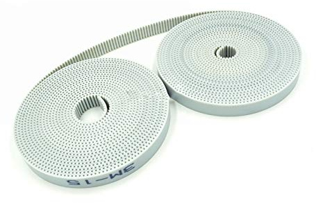 Geeyu ZHaonan-kamrem 10 meter HTD 3M kamrem 3M-15, bredd 15 mm, vit, HTD3M PU öppet bälte, 3M 15 S3M bälte, för CNC lasermaskin reservdelar